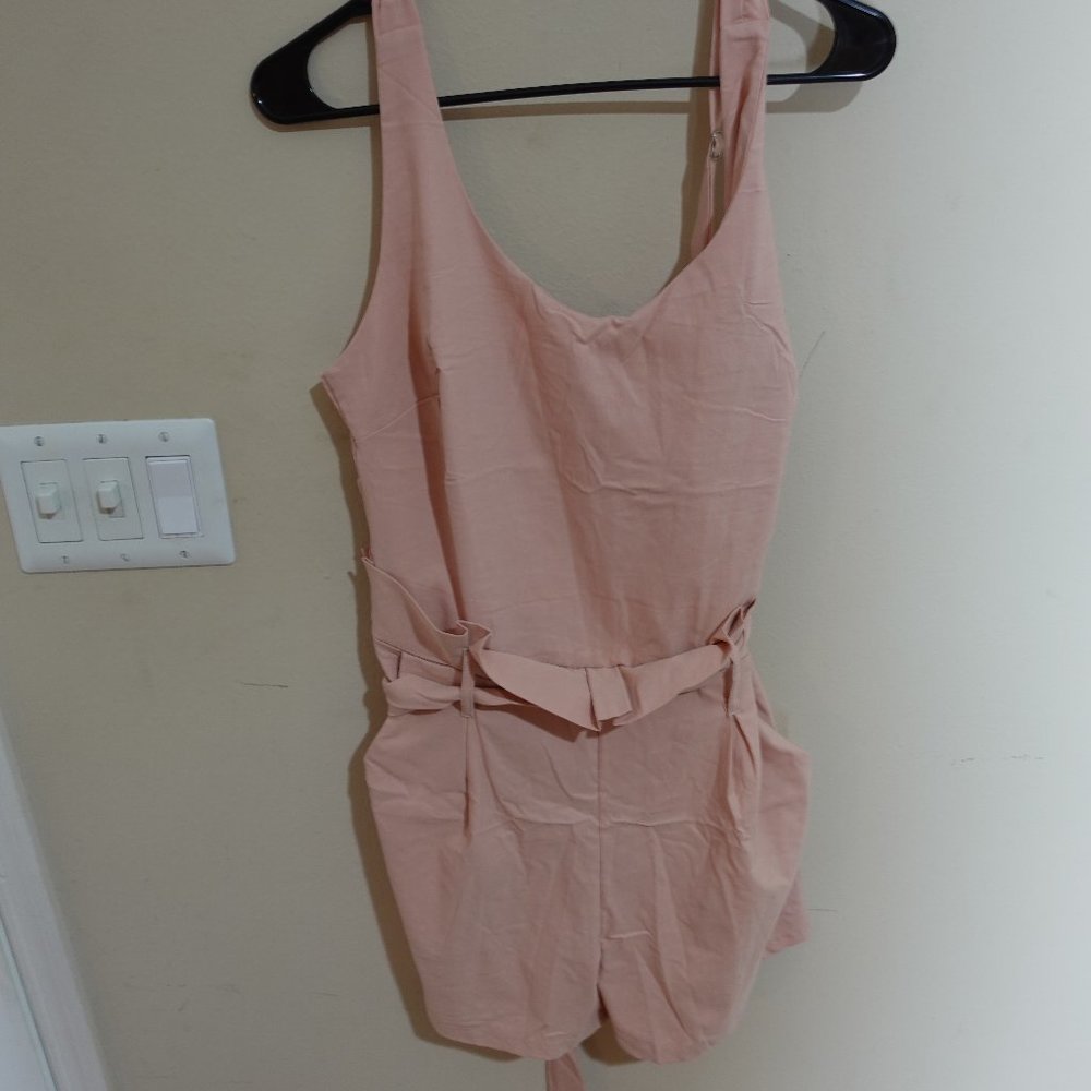 Blush Pink Romper with Buckler